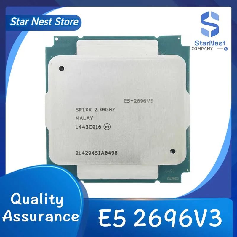 Xeon E5 2696 V3 2696V3 2.3GHz 18-Core 36-Thread 45MB 135W CPU LGA 2011-3 Processor