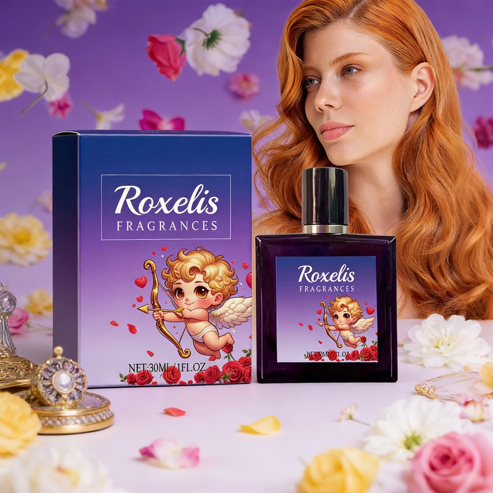 

Roxelis 30ml Men's Cologne Men release the charm of natural fresh behind the ear wrist carry fragrance small fragrance