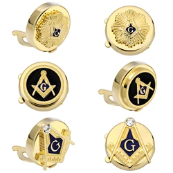 HAWSON Freemason Masonic Button Covers for Men shirts,Gift Box Packed,High Quality Clothing Button,Masonic Gifts for Men.