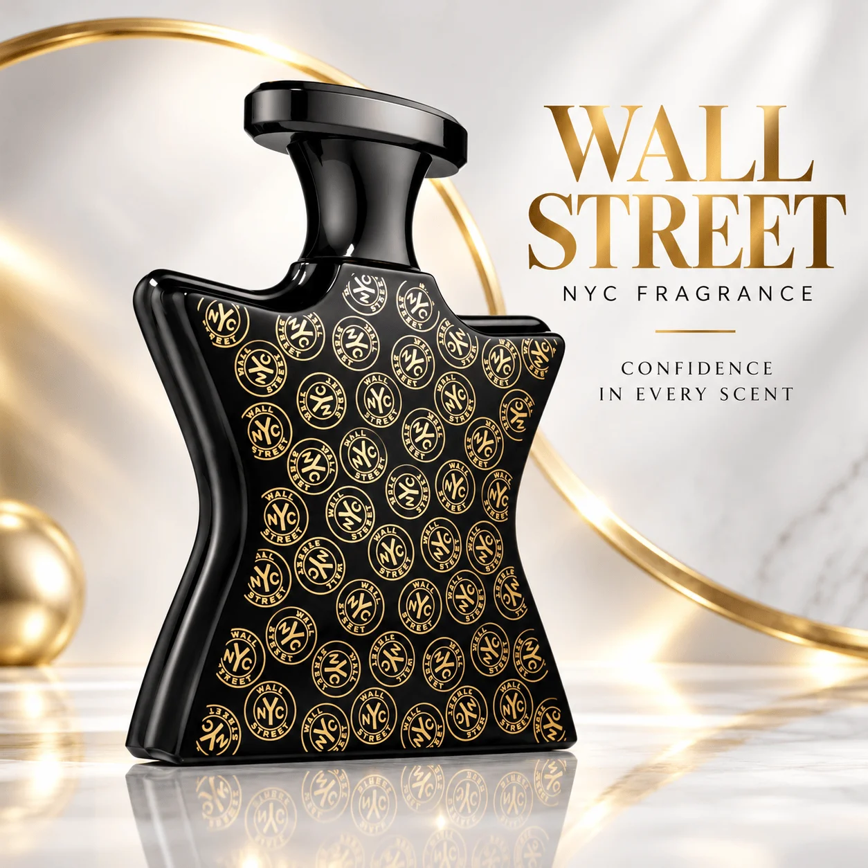 Número de bono 9 Wall Street Eau de Parfum en Spray para Hombre y Mujer, Fragancia Fresca Marina Herbal Amaderada para Uso Diario, Oficina y Citas, 1.7 fl oz / 50 mL, Botella Individual
