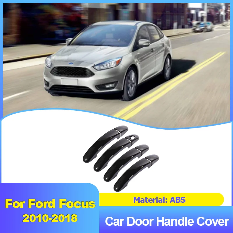 

ABS Car Outer Door Handle Cover Trim Covers Decoration Exterior Parts Accessories for Ford Focus C346 MK3 2010~2018 2016 2017