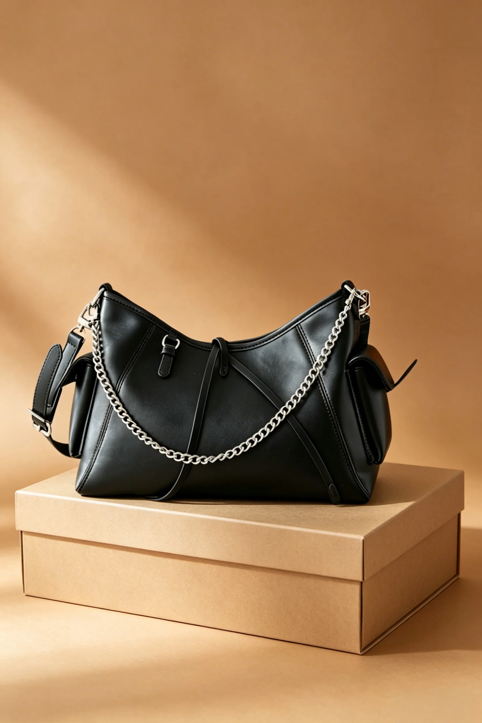 

2026 Fashion New Women's Bag 23X15X33.5 CM Large Capacity Portable Handbag Shoulder Bag with Shoulder Strap No Box