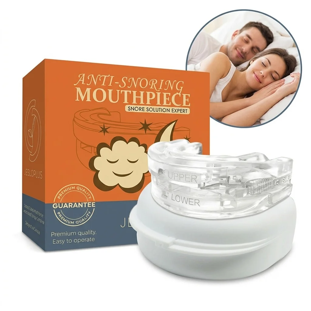 Teeth Whitening Mouth Guard - いびき防止マウスピース いびき対策器具 調整可能 成形可能な歯ガード シリコン製ナイトマウスガード 睡眠時無呼吸症候群対策