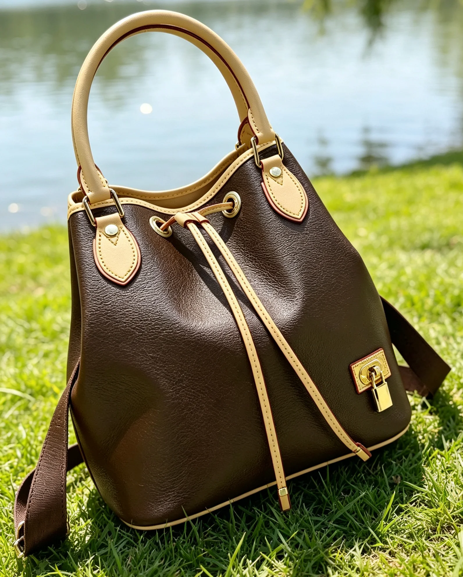 2026 Size: 29x28x19 cm no box New Model Versatile and Fashionable PU Leather Bag - Durable,High-Quality and Affordable