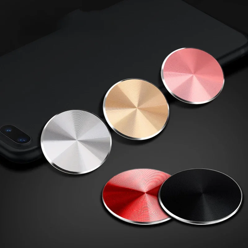 Support de téléphone portable magnétique pour voiture, plaque métallique, autocollant pour iphone, feuille de fer