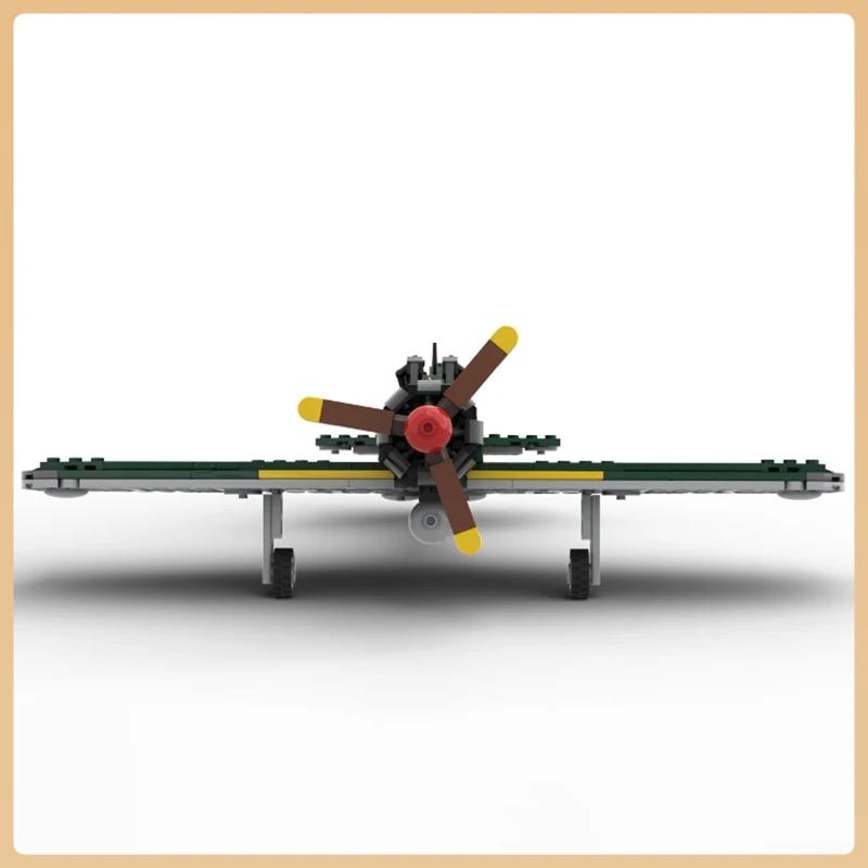 WW II Japan Navy A6M Zero Fighter MOC Building Block  Military Weapon Long-range Carrier-Based Aircraft Model Bricks Toys