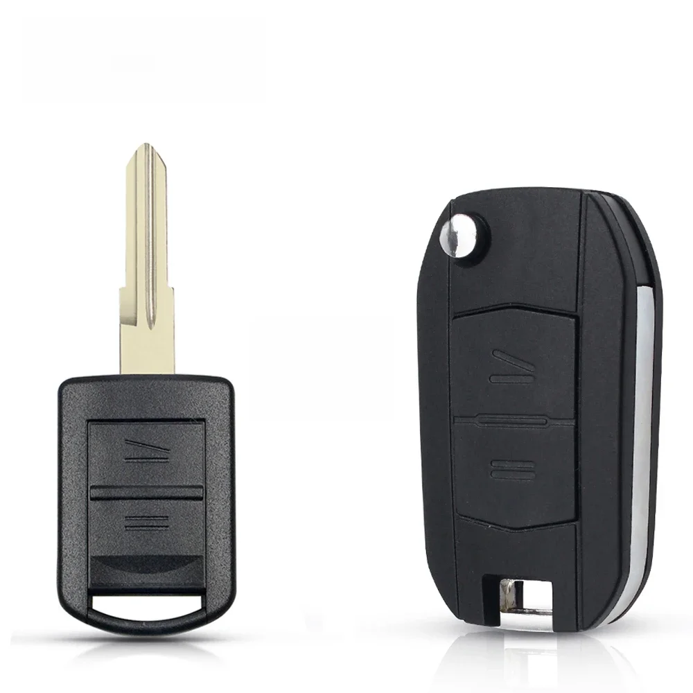 KEYYOU nouveau remplacement à distance pliant fluide voiture clé housse coque pour Opel Vauxhall Corsa Combo Meriva 2 boutons