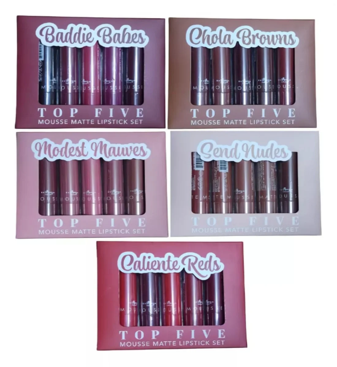 Labiales TOP FIVE Set Caja De 5 Labiales Italia Deluxe