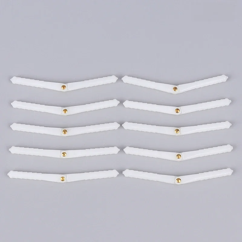 Charnière à broche en plastique, diamètre 2.5mm 4.5mm, 10 pièces, pour modèle d'avion RC, accessoires d'aile