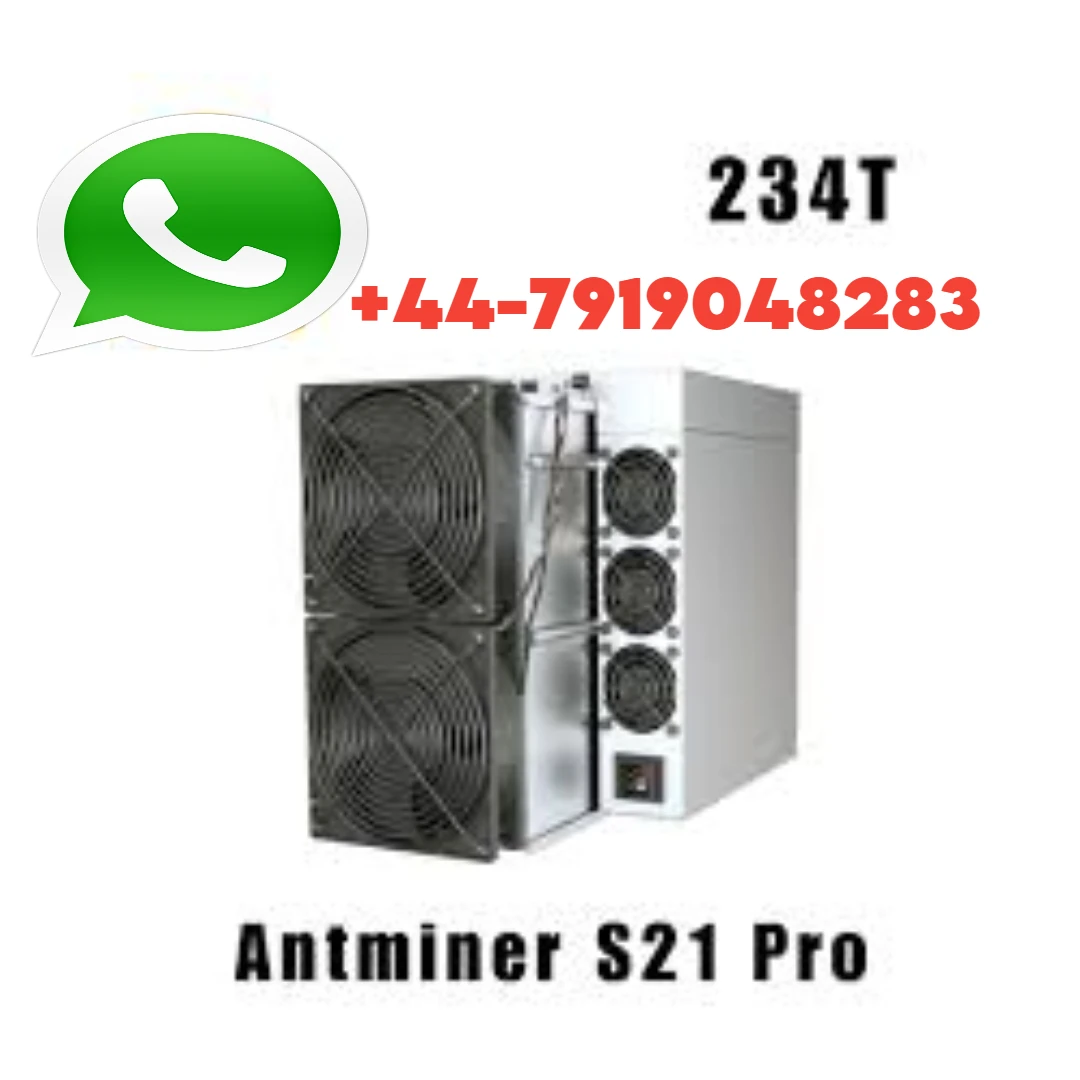 ORIGINAL Antminer S21 Pro 234Th/s 3510W Bitmain Mining SHA-256 Crypto Blockchain Asic Miner