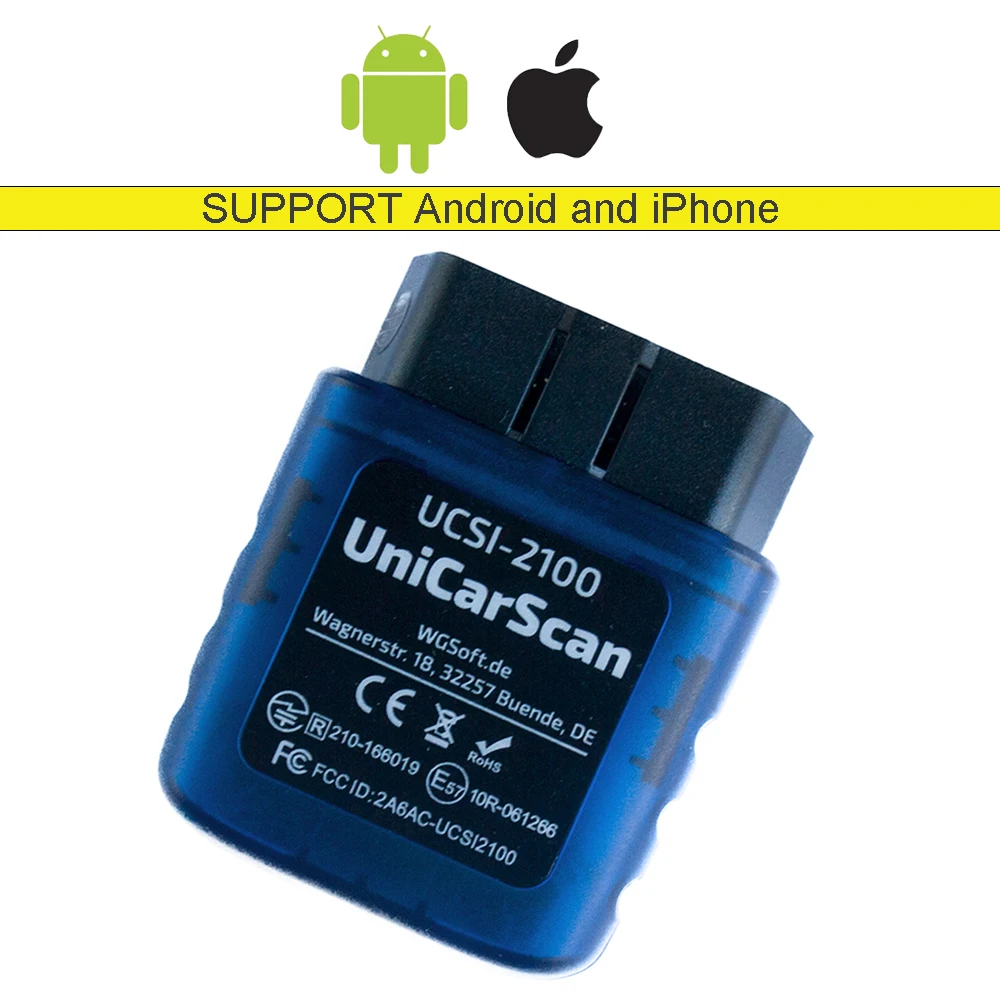 UniCarScan Bluetooth Diagnóstico Adaptador BMW Motocicleta Veículo Suporte Android iOS Motoscan Bimmercode