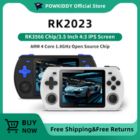 POWKIDDY RK2023 Retro Handheld Video Game Console 3.5 Inch 4:3 IPS Screen RK3566 Chip Dual Speaker Stereo Children's gift