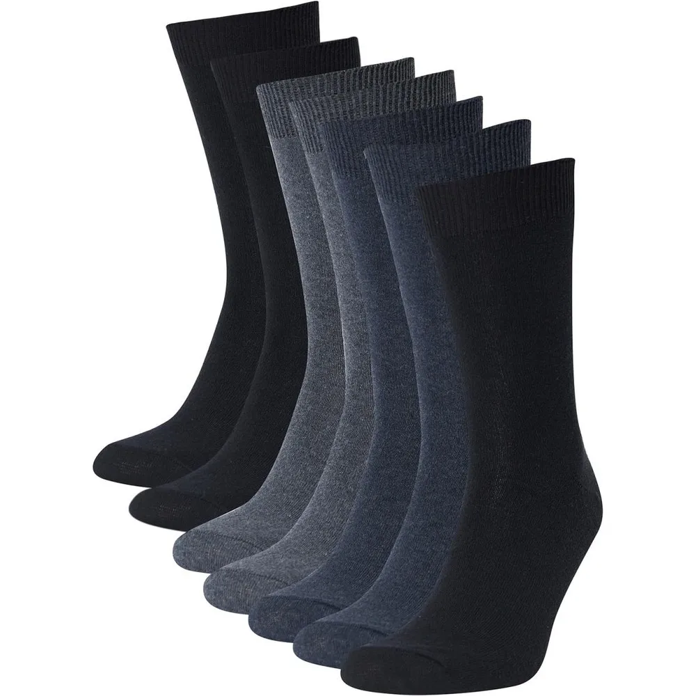 Men's 7-Pack Cotton Sustainable Long Socks comfortable