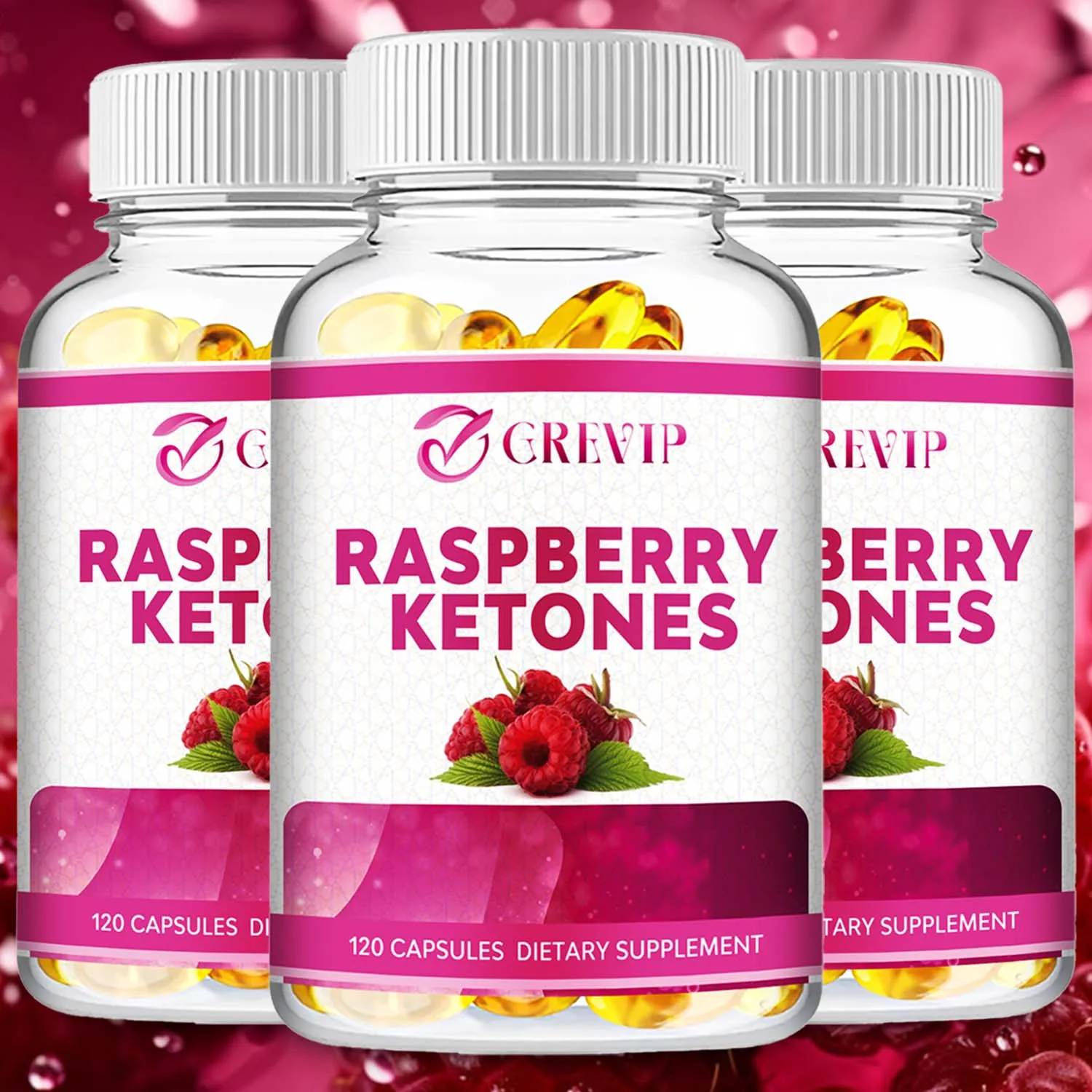 Raspberry Ketones Supplement - Appetite Suppression, Metabolism Boosting, Weight Management, Fat Burning - 120 Capsules