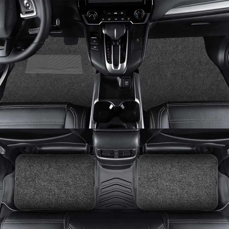 Ensembles de tapis de voiture coordonnants, tapis de voiture universels, protection de voiture, 4 pièces