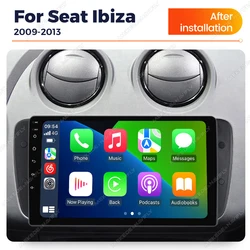 For Seat Ibiza 6j 2009-2013 2010 Car integrated machine Carplay Radio Multimedia Video Player GPS 2din autoradio FM WIFI SWC BT