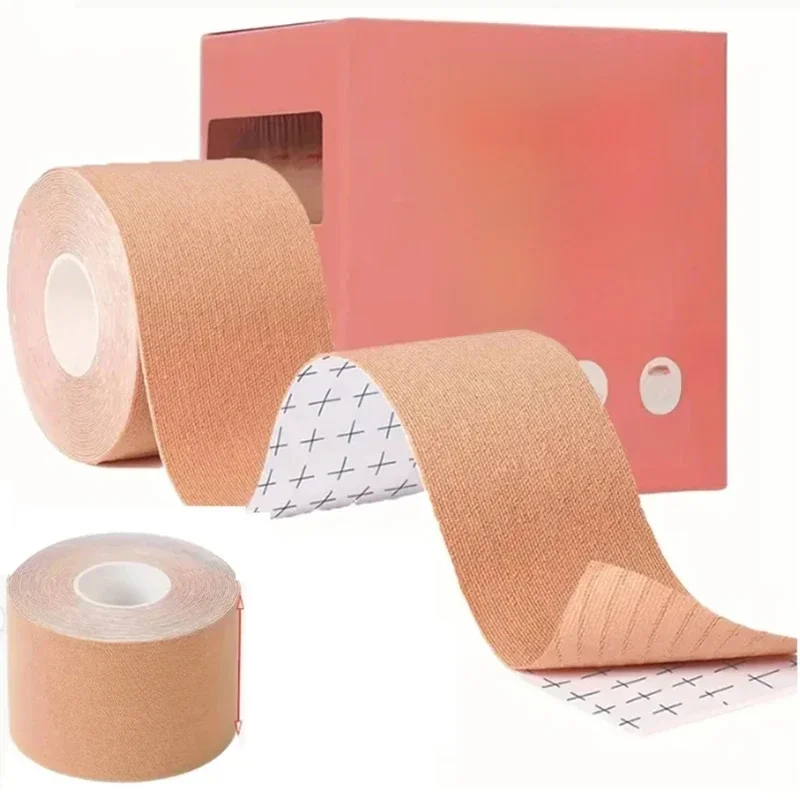 Elastische borstlifttape, huidskleur onzichtbaar, ademend, spoorloos, anti-verslapping, verzamelde melk - perfect voor strapless - afbeelding 2