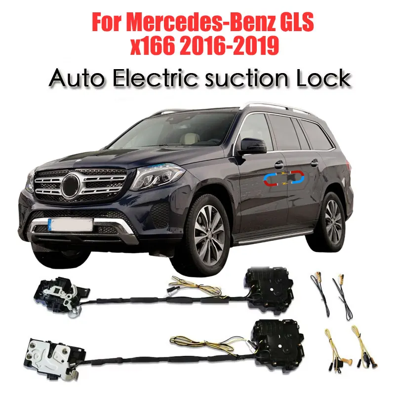 For Mercedes-Benz MB GLS X166 Car Soft Close Door Latch Pass Lock Actuator Auto Electric Absorption Suction Silence Closer