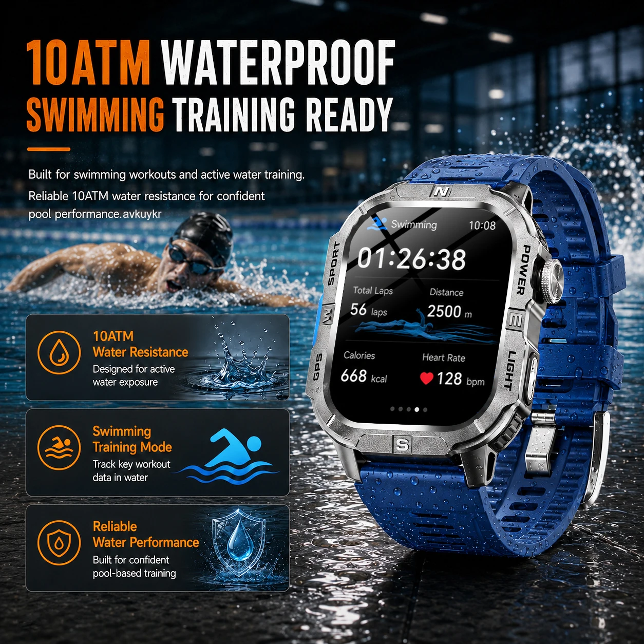 Built-in Precise GPS Military  - Sapphire Crystal Display review and price