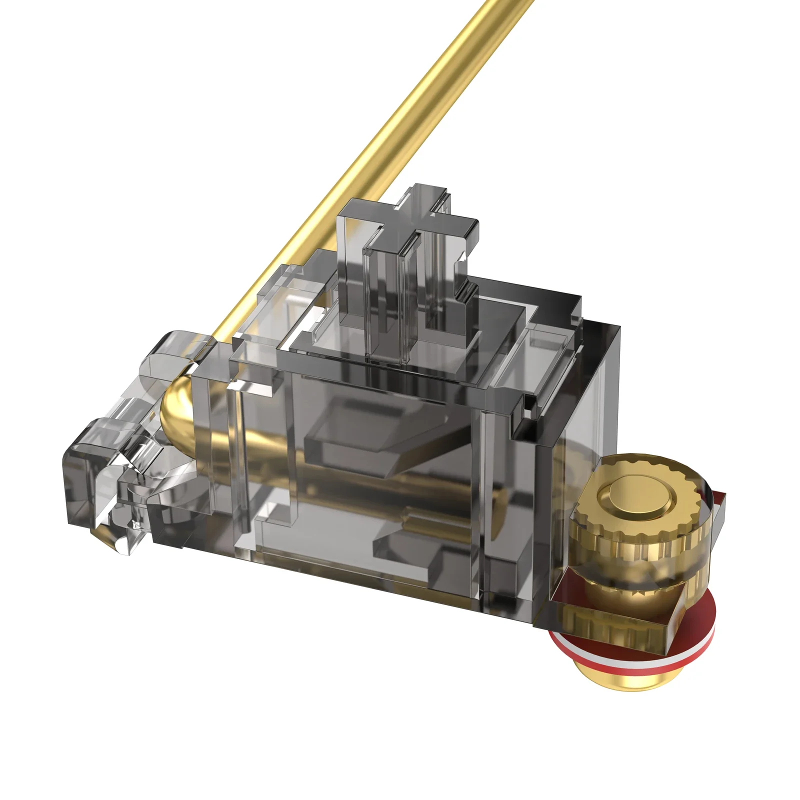 Stabilizatory DUROCK V3 Pozłacany montaż na płytce drukowanej Wkręcany stabilizator klawiatury 2u 3u 6u 6,25u 7u Wstępnie przycięte stabilizatory śrubowe V3 — zdjęcie produktu 7