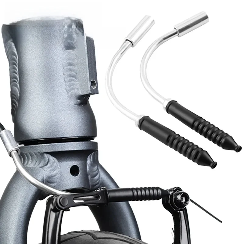AliExpress RYDEX Bicycle v-brake Tube bending 110 90 degrees bicycle Cable Guide Rubber Sleeves Brake Cable Guide Hose For shimano v brake
