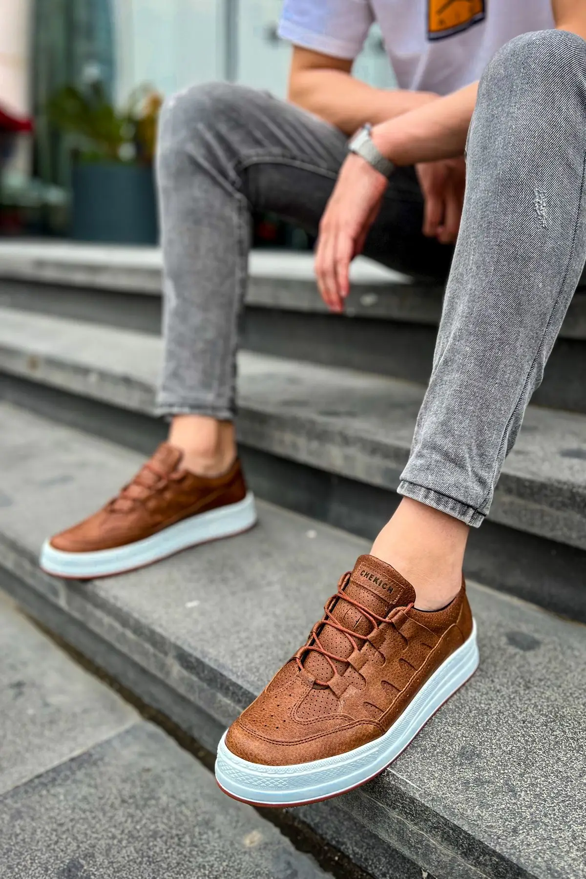 Chekich รองเท้ากีฬาผู้ชาย2024ผิวคล้ำแบรนด์แท้ CBT C-Rey ยางยืด CH040