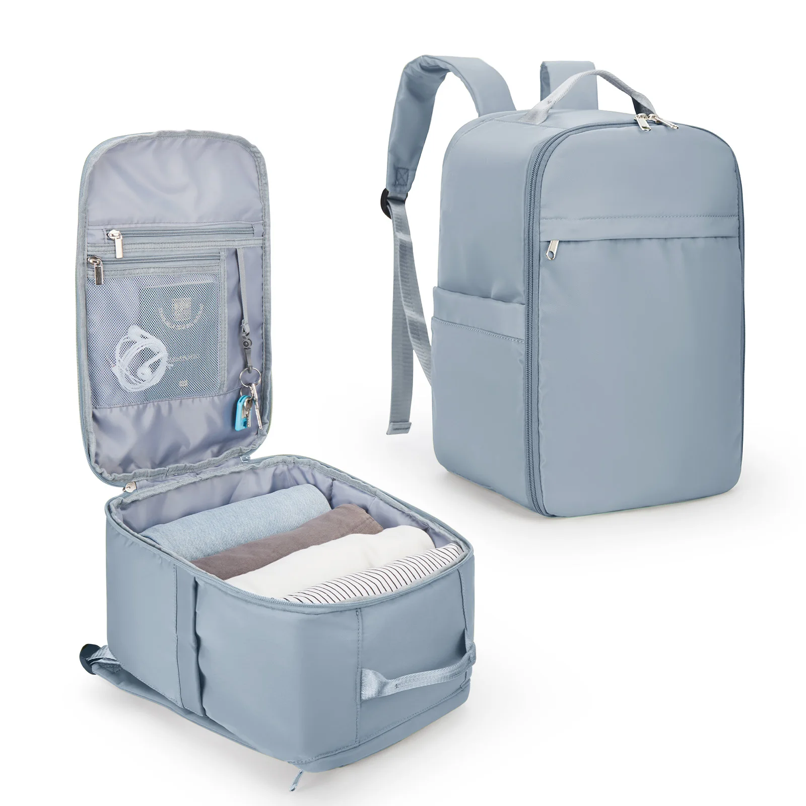 Ryanair Sac à dos 40x20x25 Sac de cabine, sac à dos de voyage pour bagage à main pour Easyjet Cabin Bag 45x36x20, sac à dos pour ordinateur portable pour femme/homme