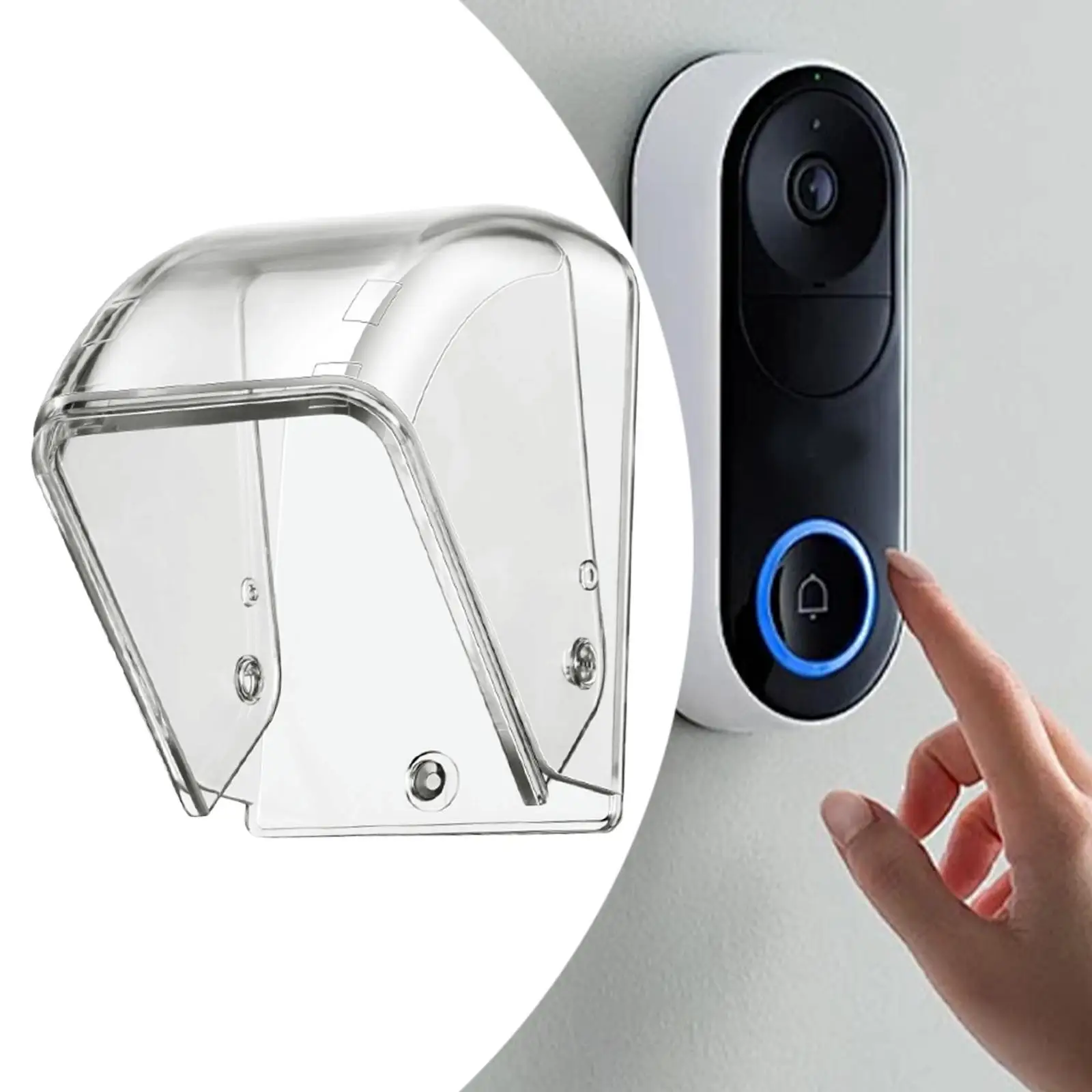 Wireless Door Bell Rain Cover Dustproof Protective Case for Outdoor Access Chime Button Weatherproof Housing image 4