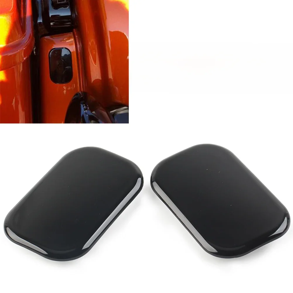 1 para motocykl ABS antena otwór wtyczka pokrywa wlewu dla Harley Davidson Road przemieszczanie się po ulicy King FLHR chromowany/czarny błyszczący — zdjęcie 2