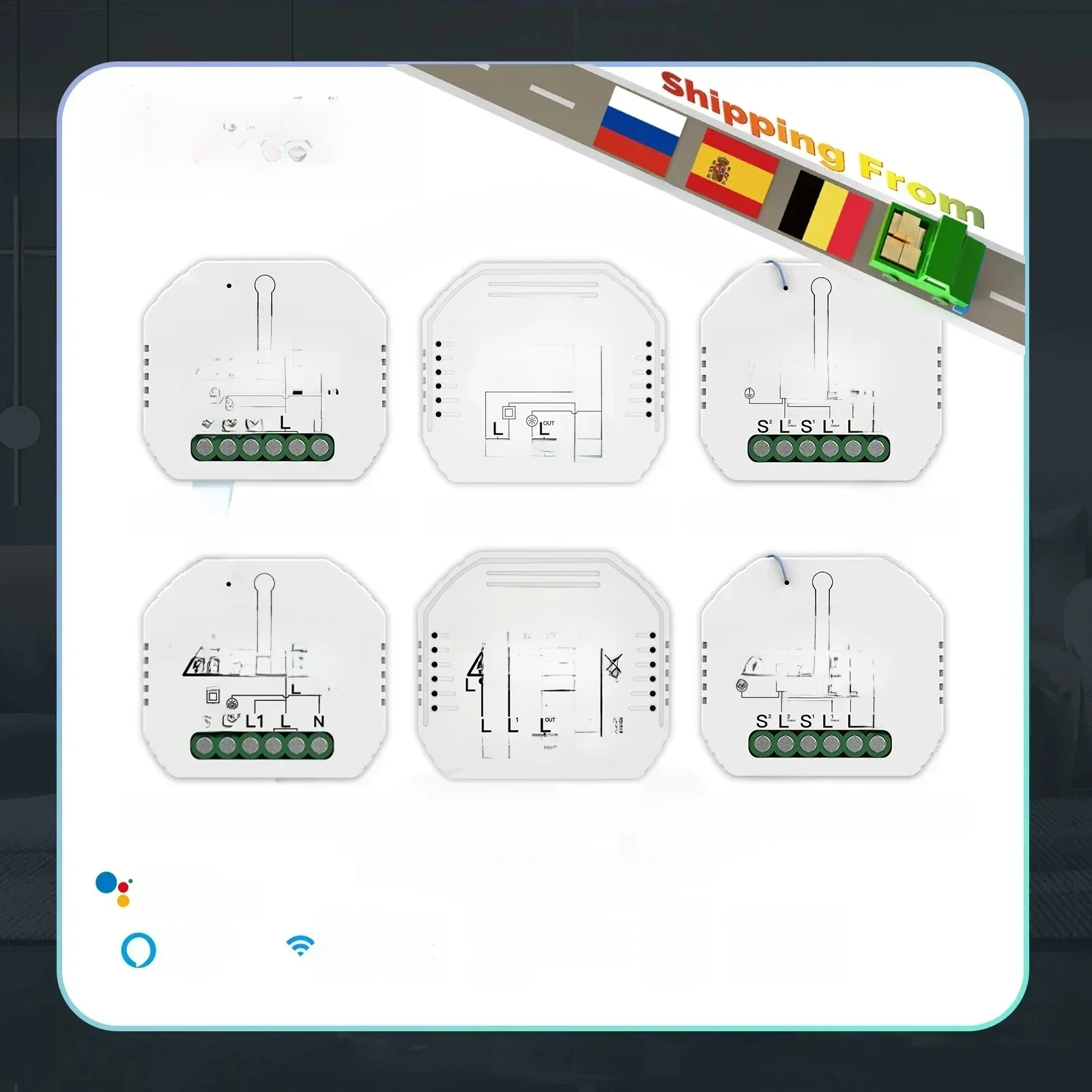 MOES Smart ZigBee WiFi Switch Module Light Dimmer Curtain Switch Smart Life App Remote Control Alexa Google Home Voice Control — zdjęcie produktu 7