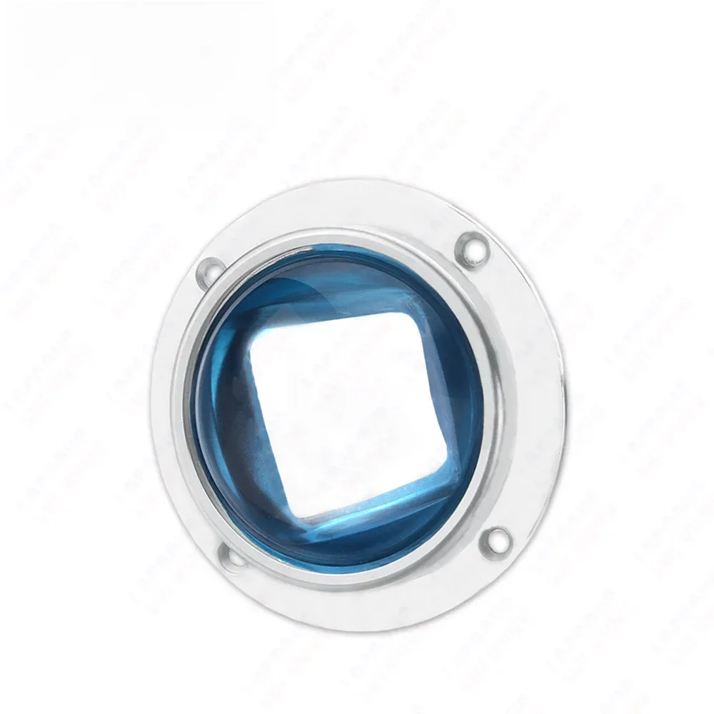 30 45 60 90 120 stopni soczewka LED szkło optyczne 67mm + kolimator odbłyśnika + wspornik mocujący do 20W 30W 50W 100W chipy LED dużej mocy — zdjęcie 2