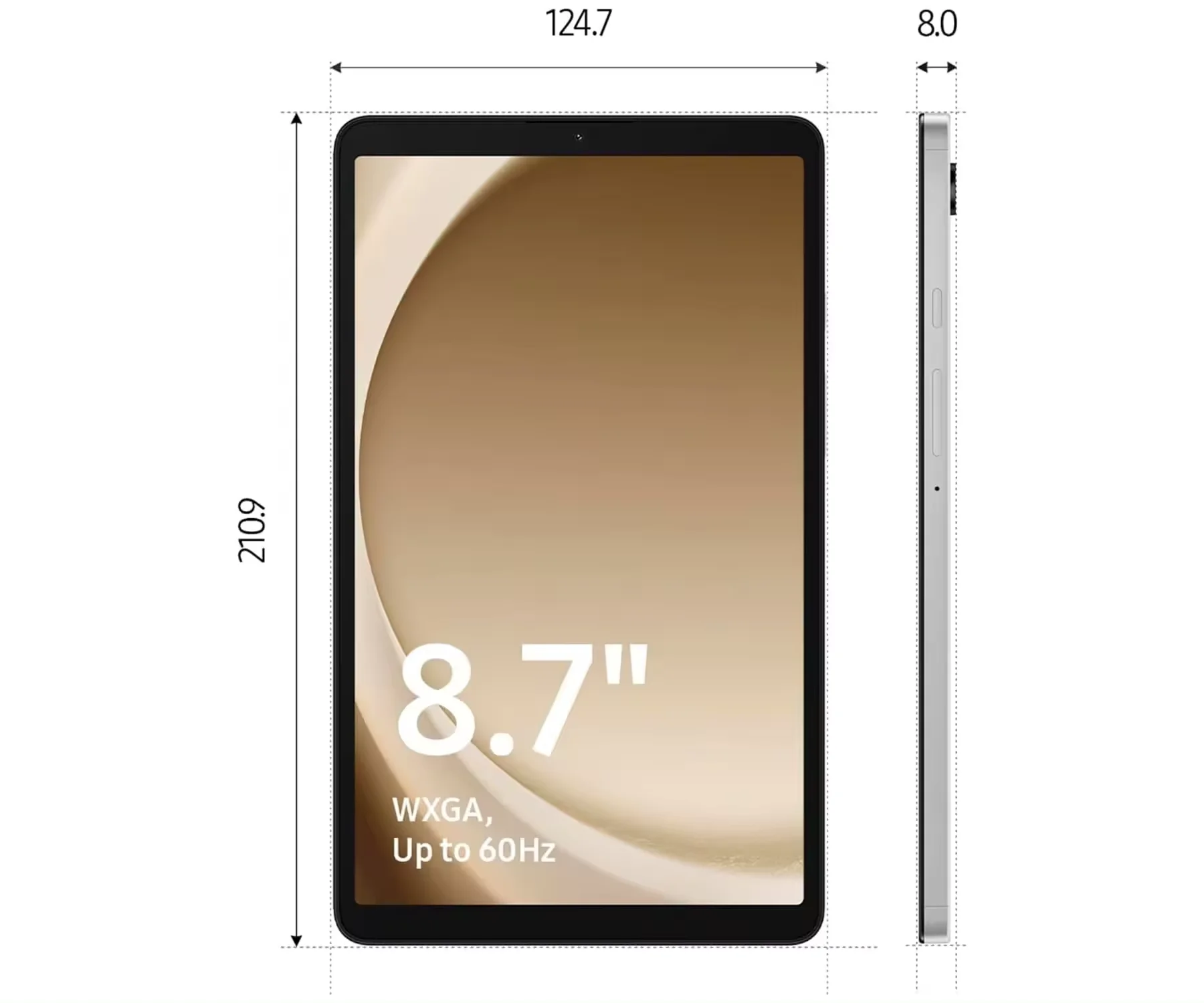 تابلت Samsung Galaxy Tab A9 SM-X110 WIFI 4GB 64GB MediaTek ثماني النواة معالج 8.7 بوصة WXGA + TFT عرض سعة البطارية 5100 مللي أمبير في الساعة