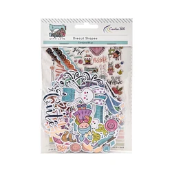 Creative Path 150pcs Scrapbooking Die Cuts Knitting Girls Handmade Clothes Paper Die Cuts Ephemera For Journaling Card Making