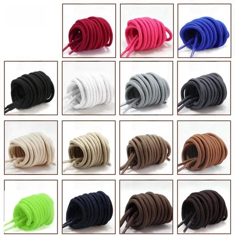 1 paire de lacets ronds solides classiques lacets de chaussures en polyester durable lacets de chaussures lacets de baskets 21 couleurs 70cm 90cm 120cm 150cm