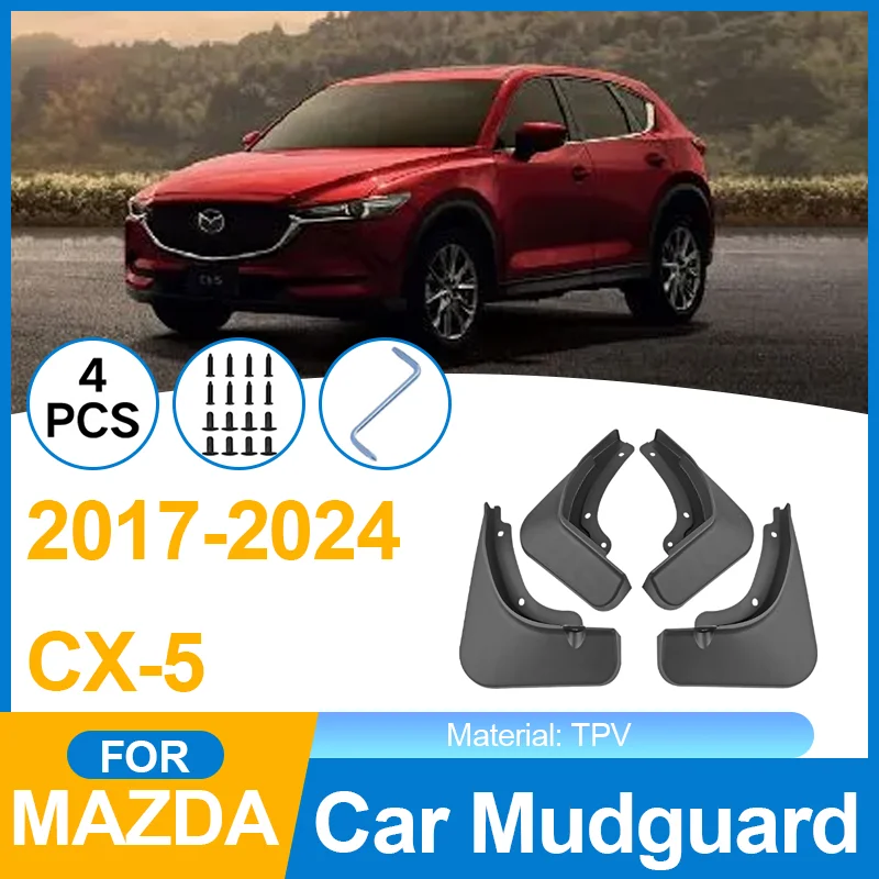 

Front Rear Car Mudflaps Mudguards Splash Guards Mud Flap Accessories 4x for Mazda CX-5 CX5 CX 5 KF 2017 2018 2019 2020 2021 2022