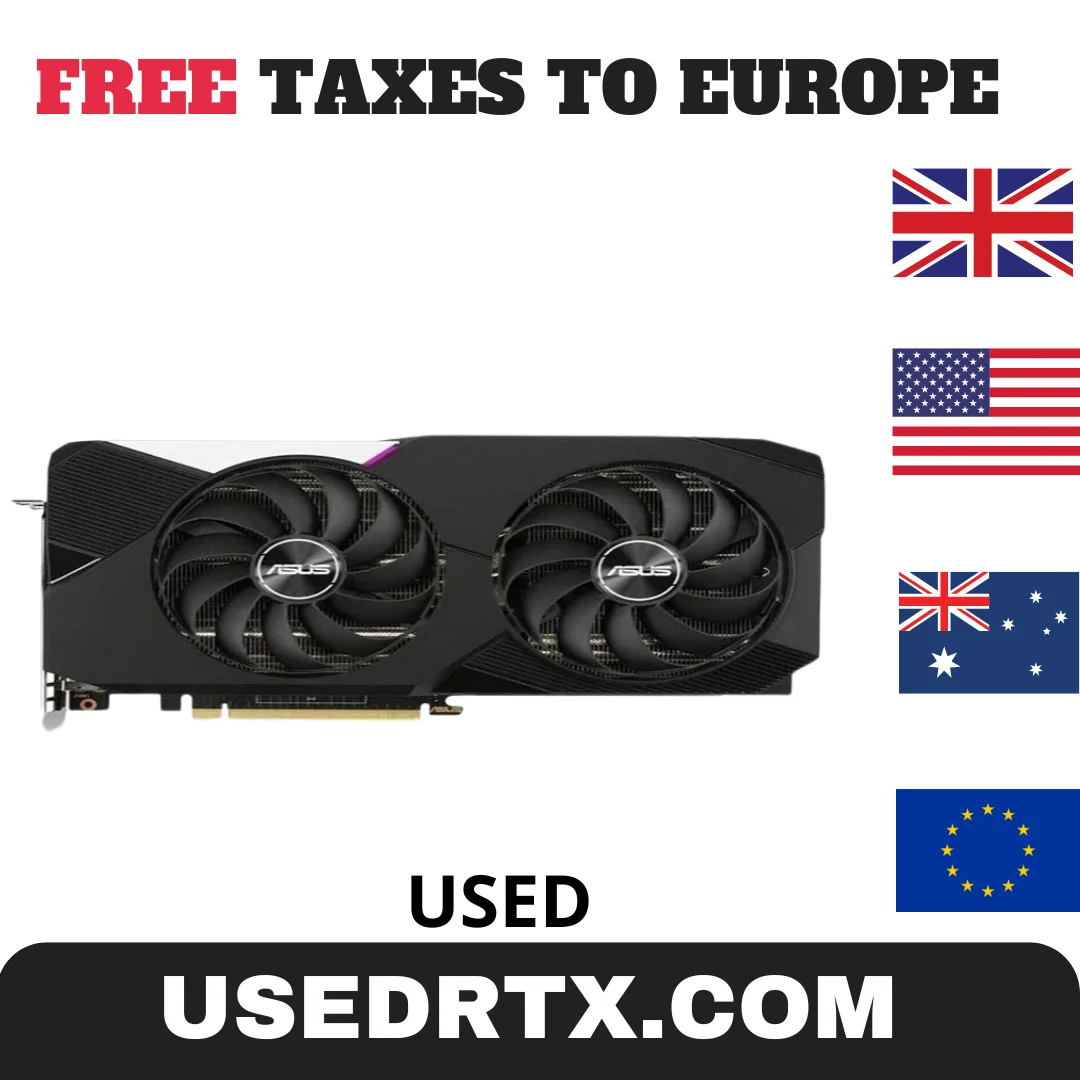 2024 Used ASUS RTX 3070 8GB GDDR6 Graphic Card 256bit Video Cards GPU RTX3070 8G PCI Express 4.0 16X