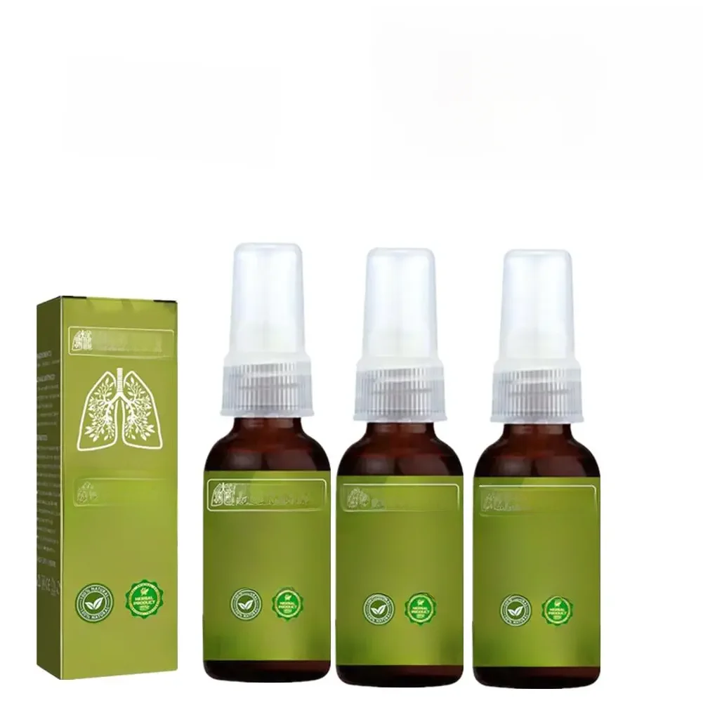 Spray Nettoyant à Base de Plantes pour struction eurs, Brume Nasale Transparente, Anti-Fraisage, Congestion, Solution Charleroi, Vaporisateur pour Haleine, Gorge, 3x30ml