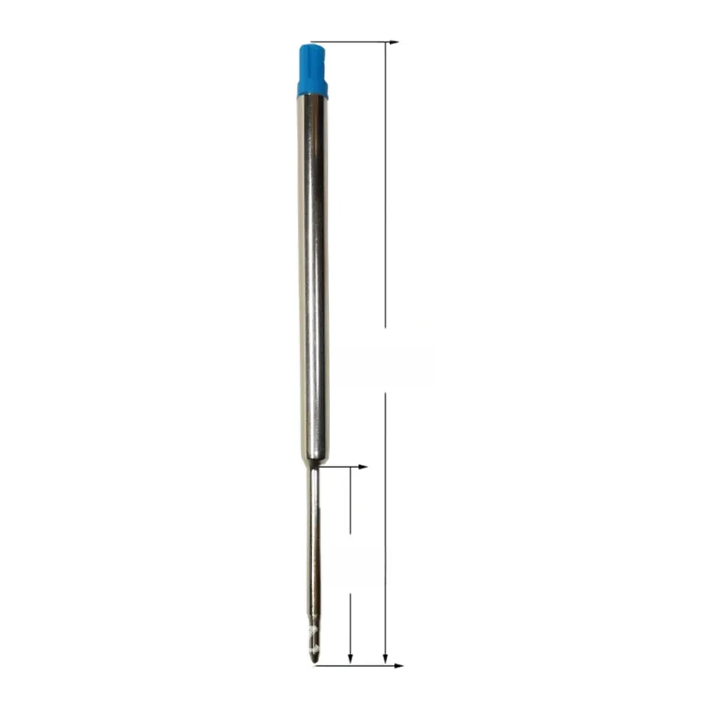 Recharge de stylo à bille à pointe de 112mm de Long, 1.0mm, convient pour WaterMan W422