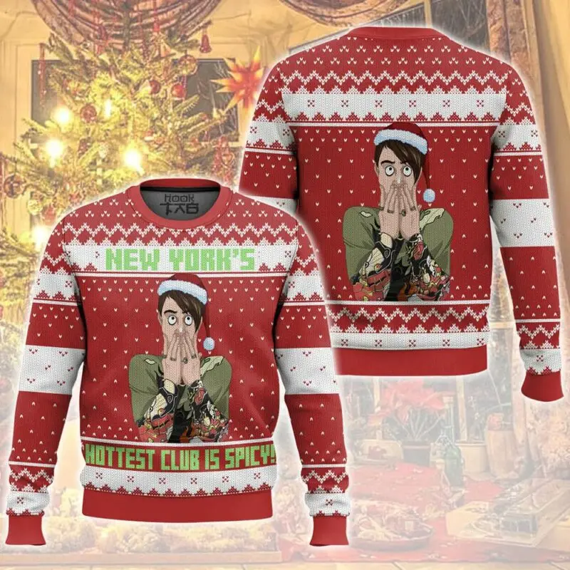 Stefon هذا المكان لديه كل شيء ليلة السبت لايف سترة عيد الميلاد القبيحة مضحك عطلة حزب السترة للرجال النساء هدية عيد الميلاد #1