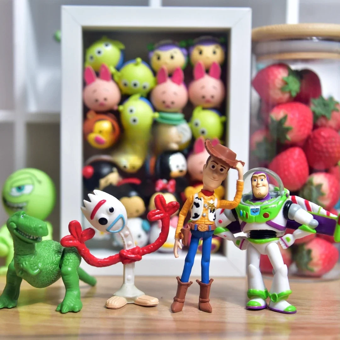 Disney Toy Story 4 Woody Buzz Lighty Forky Rex figurines Collection Mini poupées enfants jouets modèle pour enfants cadeau