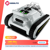 Seauto Crab Robotic Pool Vacuum, Wall-Climbing Robot, Automatic Pool Cleaner, Suitable for Walls and Floors of 2000 Square Feet