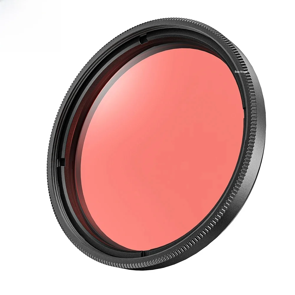Seafrogs Uniwersalny 67mm Pełnokolorowy Czerwony Filtr Polaryzacyjny Kołowy do Aparatu, Czerwony Filtr do Kolorowego Odsłonięcia Światła na Obiektyw Aparatu — zdjęcie produktu 7