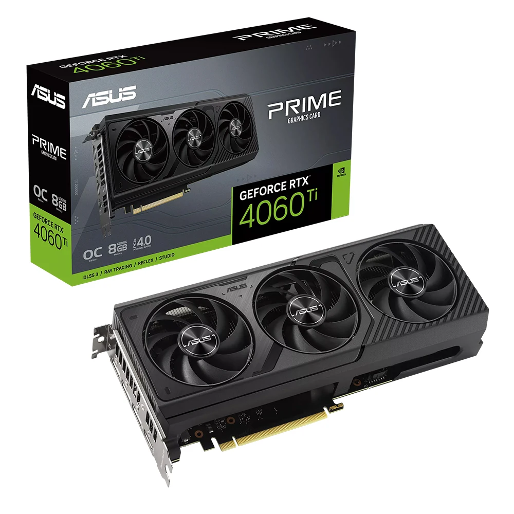 ((NOT 4070TI Super)) ASUS RRIME GeForce RTX 4060 Ti O8G OC D6 8GB