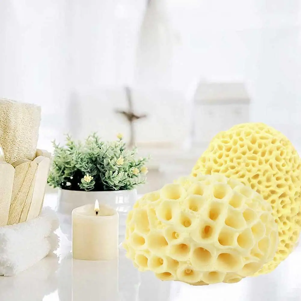 Natural Sea Wool Sponge Replacement Dead Skin Remover Exfoliating Sponge Washing Body Foam Massager Pouf Cleaning Shower