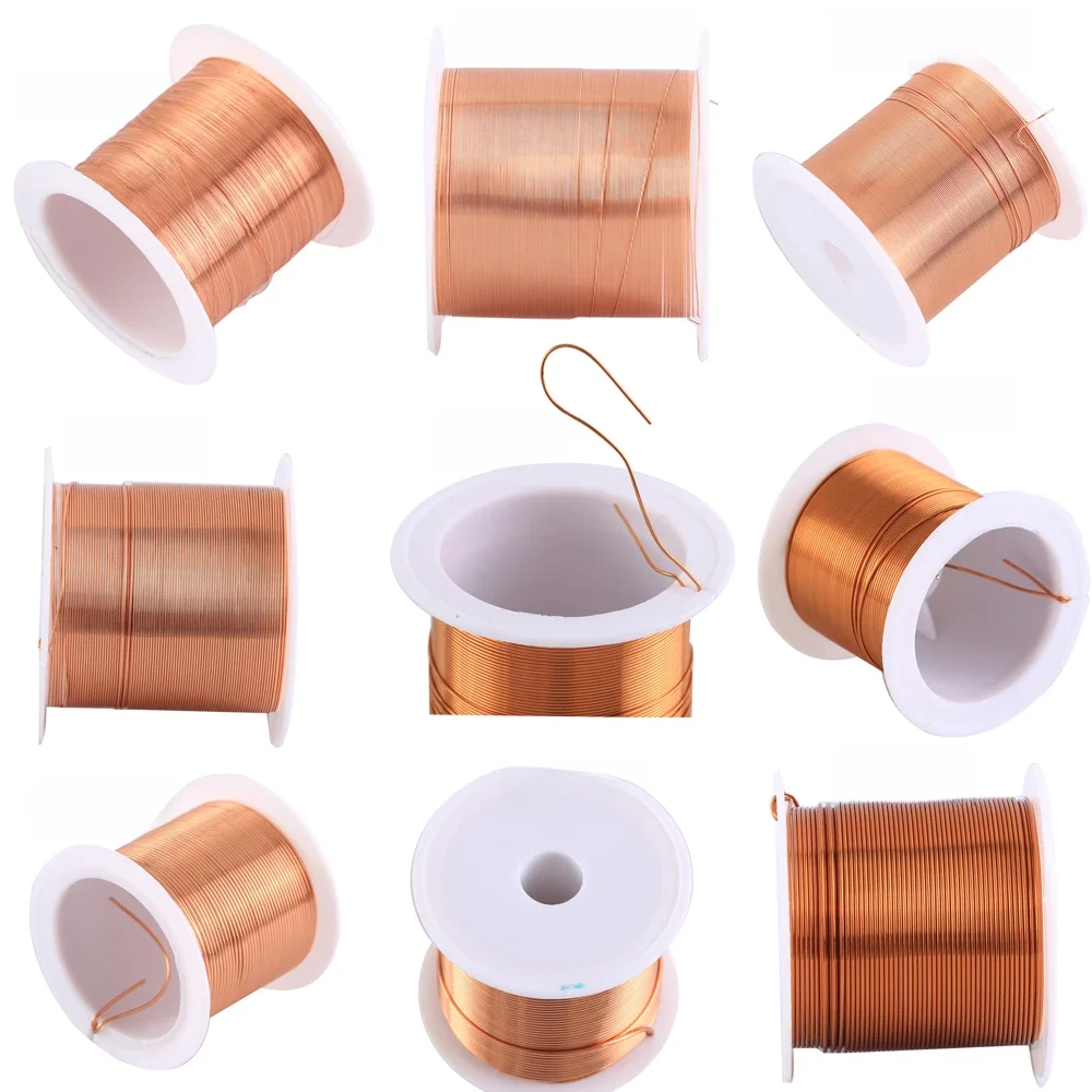Cewka Drut miedziany0,1 mm 0,2 mm 0,3 mm 0,4 mm 0,5 mm 0,6 mm 0,7 mm 0,8 mm 1,20 mmKabel Drut miedziany Drut magnetyczny Drut emaliowany miedziany — zdjęcie 2