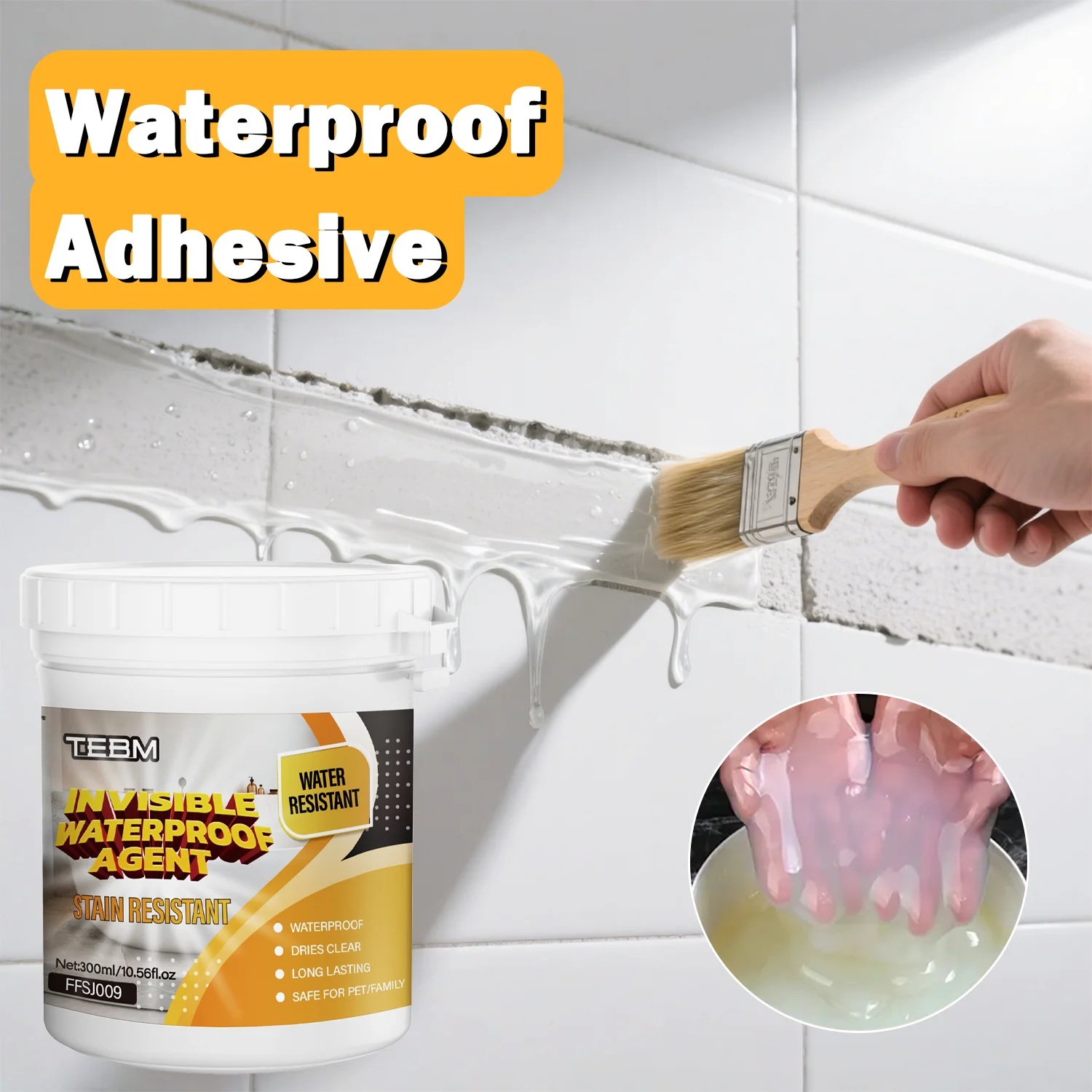 Transparent Waterproof Sealant Strong Invisible Waterproof Agent Sealant Leak-Free Glue Adhesive Sealing Coating Repair Tools