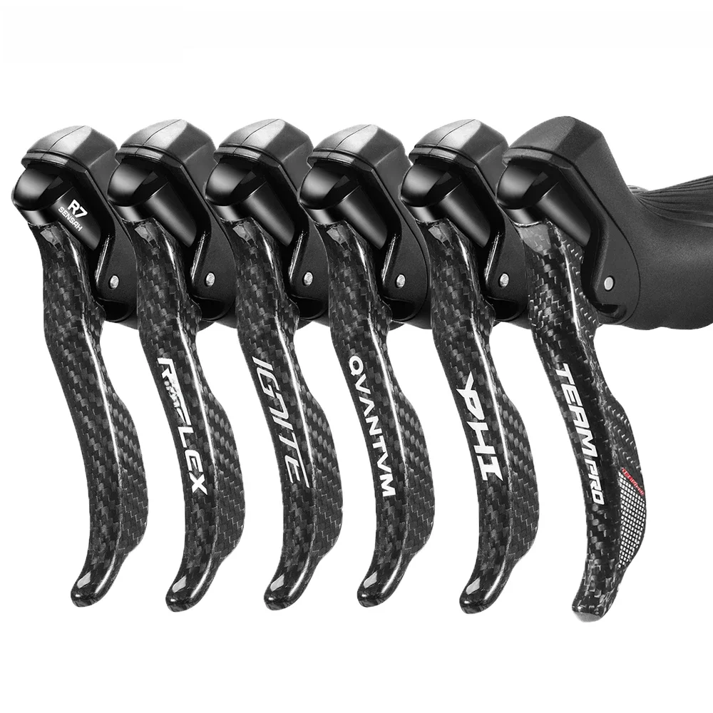Sensah Koolstofvezel Racefiets Shifter 2X7 2X8 2X9 2X10 Speed Fietsremhendel Voor Tourneg Tiagra Sora Claris R8000 R7000 105 - afbeelding 2