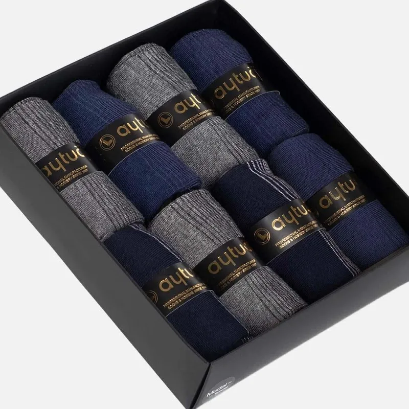 Meias de Botas Lyocell Masculinas, Premium Modal, 8 Plus 40-45