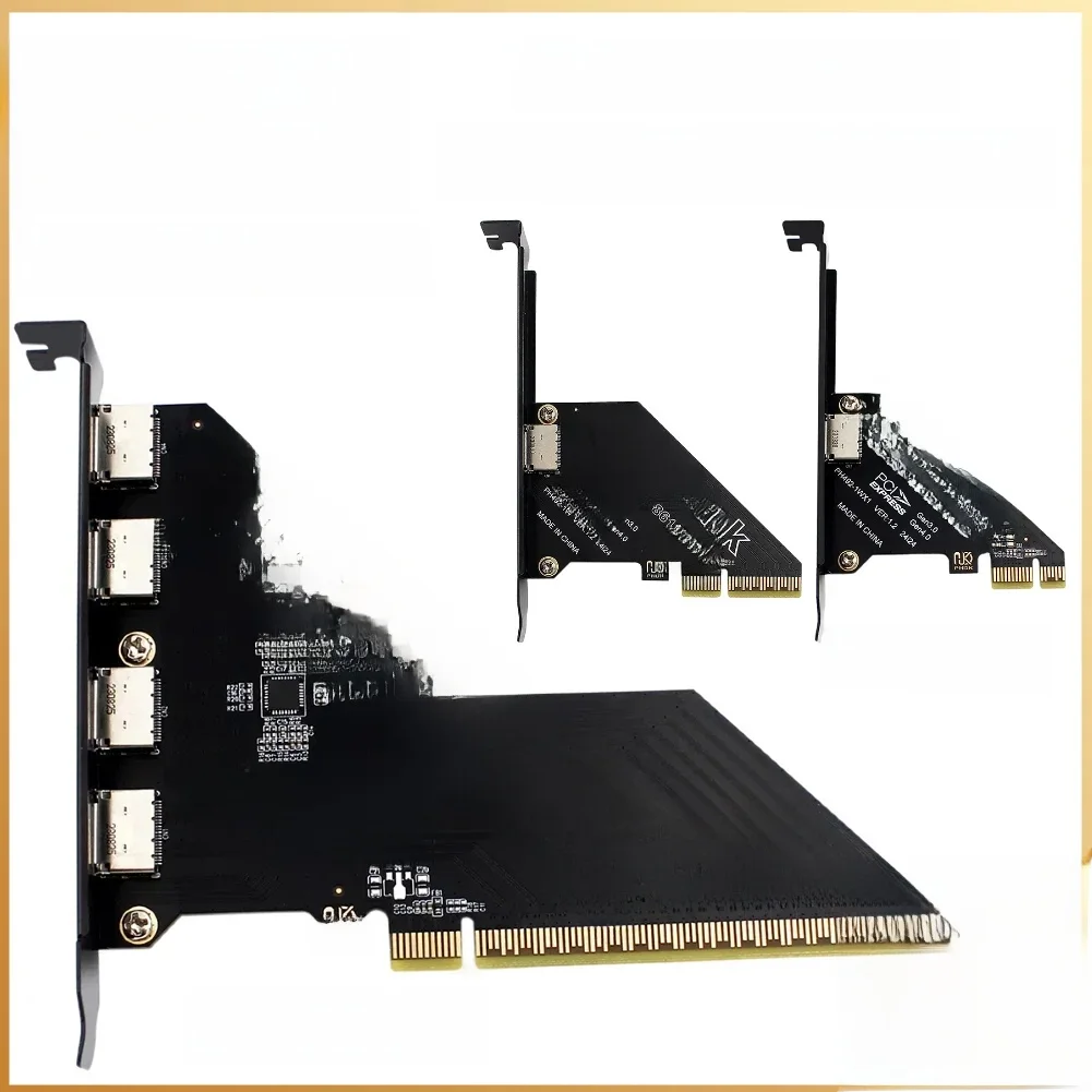 Karta adaptera PCIe X16 na SFF 8611 i 8612 Adapter PCIe 4.0 X4 na Oculink Karta adaptera PCle4.0 PCIe X1 SSD na U.2 OCUlink SFF-8612 — zdjęcie produktu 7