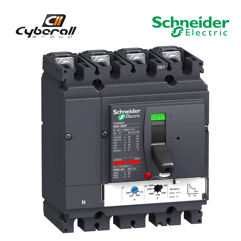Schneider Electric-Cyberall-magnetothermal motor circuit breaker, Compact model NSX250F, TMD250D 4